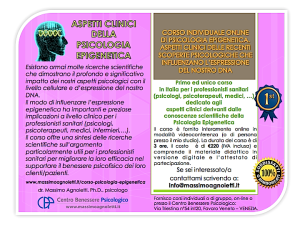 CORSO PSICOLOGIA EPIGENETICA PER PROF SANIT STOND PNG